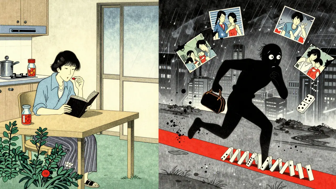 Two paths: one peaceful, one chaotic, both linked to opioid use