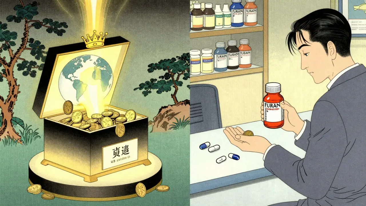 Contrast between expensive brand-name R&amp;D funding and cheap US generics